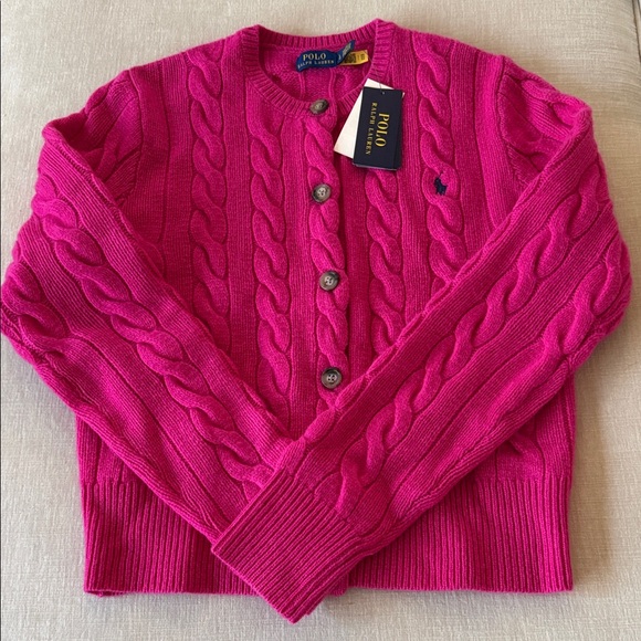 Polo Ralph Lauren Sweaters - Polo by Ralph Lauren Women's wool cashmere Cable Knit Cardigan